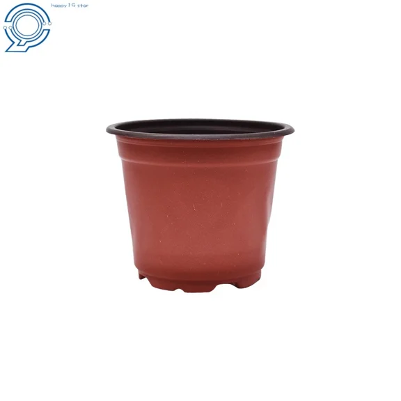 PURELY- 100Pcs Plastic Plant Flower Pots Nursery Garden Seedlings Pot Container Up Us