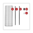 thumbnail image 2 of Alera NSF Certified 6-Shelf Wire Shelving Kit, Six-Shelf, 48 x 18 x 72, Black -ALESW664818BL, 2 of 9