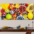 thumbnail image 3 of wall26 Canvas Print Wall Art Set Papaya Pomegranate Apple Berry Variety Food Kitchen &amp; Cooking Photography Realism Decorative Colorful for Living Room, Bedroom, Office - 16"x24"x3, 3 of 5