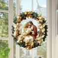 thumbnail image 3 of Warm Home Church Figures Colored Acrylic Disc Pendant Window Decoration Porch Decoration, 3 of 3