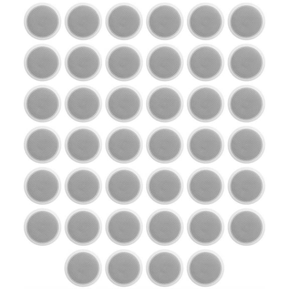 40) Rockville CCL6T White 70V 6" Commercial Ceiling Speakers 4 Restaurant/Office