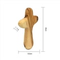 thumbnail image 4 of 20 Piezas Cruces PequeñAs de Madera de Olivo, Cruces de SujecióN Cruces de OracióN PortáTiles, 4 of 6