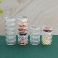 thumbnail image 7 of Mosey 7Pcs Weekly Pill Organizer Case Stackable Travel 7 Day Pill Box Clear Transparent Supplements Fish Oil Pills Holder Dispenser with Lid, 7 of 7