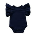 thumbnail image 2 of DPTALR Newborn Romper Clothes Set Baby Girl Cotton Short Sleeve Kids Infant Bodysuit, 2 of 7