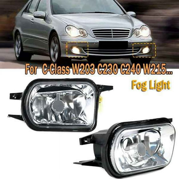 Car Front Bumper Fog Lights Lamp Foglight Without Bulb for C-Class W203 2001-2007 Right 2158200656