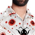 thumbnail image 5 of Seven Starred Ladybird Men's Short Sleeve Hawaiian Print Button Down Beach Shirt, 5 of 6