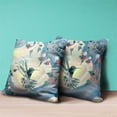 thumbnail image 4 of Amrita Sen Designs CAPL700BrCDS-BL-26x26 26 x 26 in. Curious Humming Bird Broadcloth Indoor & Outdoor Blown & Closed Pillow - Yellow, Green & Blue, 4 of 4