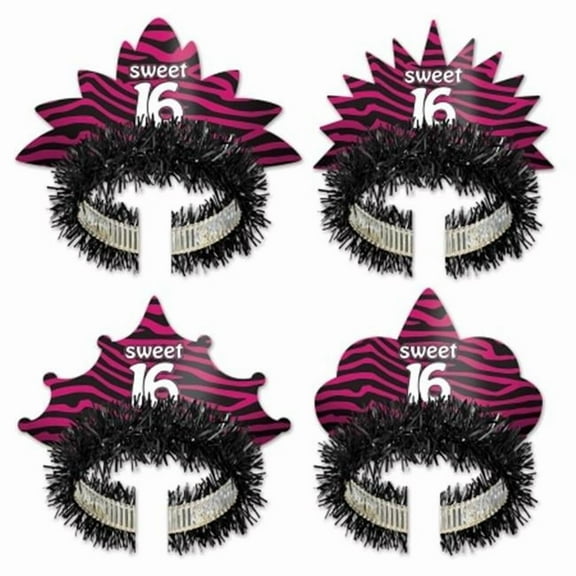 Beistle Company 66088 Sweet 16 Tiaras - Pack of 12