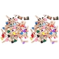thumbnail image 3 of 100 Pcs Mini Wooden Clips Versatile Heart Wooden Clothespins Cable Pictures Organizer Clips for Displaying Photos Painting Artwork Crafts, 3 of 8