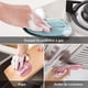thumbnail image 3 of Yjmei - Juego de 8 esponjas de microfibra reutilizables para lavar platos - Esponja doble ecológica lavable para sartenes antiadherentes, almohadillas antibacterianas Esponja para limpiar sartenes, 3 of 5