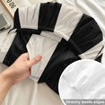 thumbnail image 4 of Twin Sze Fitted Sheet Set - Black Striped 2 Piece Bedding Sets 16" Deep Pocket Fitted Sheet with 1 Pillowcase, Farmhouse Country Minimalist Cream Stripes Brushed Microfiber Hotel Luxury Bed Sheets, 4 of 9
