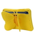 thumbnail image 3 of TECH CIRCLE Shockproof Case for 11" Samsung Galaxy Tab A9+Plus/S9/S8/S7 & 10.9" Tab S9 FE Tablets - Cute Butterfly Hard Case, 360 Degree Rotating Stand, Lightweight Cover for Kids/Boys/Girls, Yellow, 3 of 5