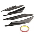 thumbnail image 1 of Divisor de labios de parachoques delantero, 4 piezas, divisores de labios de parachoques delantero de coche negros universales, alerón de parachoques delantero de primera línea, 1 of 9