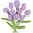 Light Purple, variant on Dalrosia 10PCS Crochet Tulips Flowers Artificial Flowers Bouquet Handmade Knitted Tulip Bouquets with Leave and Long Stem for Home Centerpieces Decor Valentine's Day Wedding Anniversary