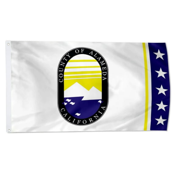 Yanbooch Alameda County flag California State Alameda flags banner with Grommets Man cave Decor 3x5Feet