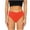 Underwear/panties for women plus size-Orange, variant on All-in-One Plus Size Women's Underwear Collection - High Waist Lace Cotton Soft Comfy Breathable Seamless Panties Briefs Hipster Boy Shorts Thong Female Underpants Black XXL