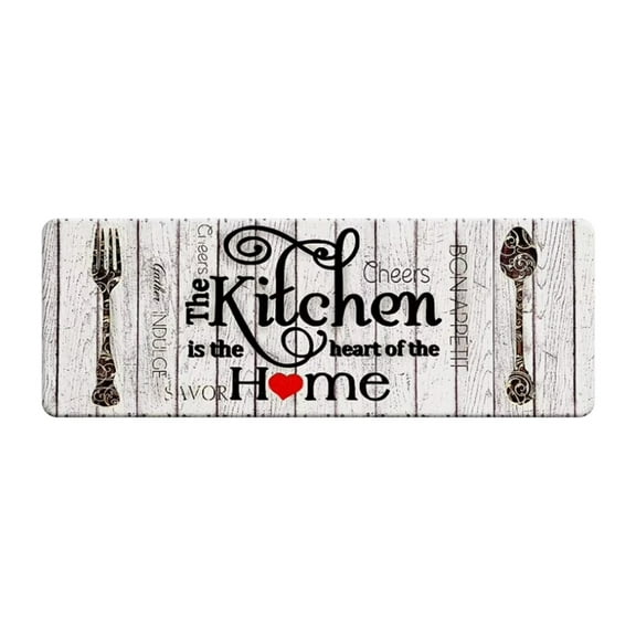 BinKFF Farmhouse Cushioned Kitchen Rug Washable, Non Slip Padded Mats for Floor Kitchen Mat Memory Foam, Comfort Waterproof Doormat Gel Mat for Home Office Desk, 15" x 23"