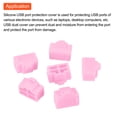 thumbnail image 4 of 15pcs RJ45 Port Duct Covers Caps Plugs Protector for Laptop PC Ethernet RJ45 Female Plug, Pink, 4 of 4