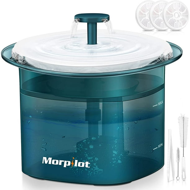 Morpilot Cat Water Fountain Pet Fountains With Super Silent Water Pump And Smart Indicator Light 2l Dog Water Fountain Suitable For Cats And Dogs Cat Water Dispenser With 3 Filter Chips Morpilot Cat Water Fountain Pet Fountains With Super Silent Water Pump And Smart Indicator Light 2l Dog Water Fountain Suitable For Cats And Dogs Cat Water Dispenser With 3 Filter Chips