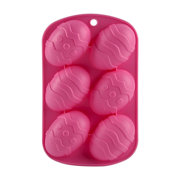 XKHBDL Easter Egg Molds, Jumbo Easter Chocolate Molds Silicone Bunny Egg Muffin Cupcake Pan Non-stick Half Egg Shaped Moulds for Easter Breakable Chocolate, Easter Baking