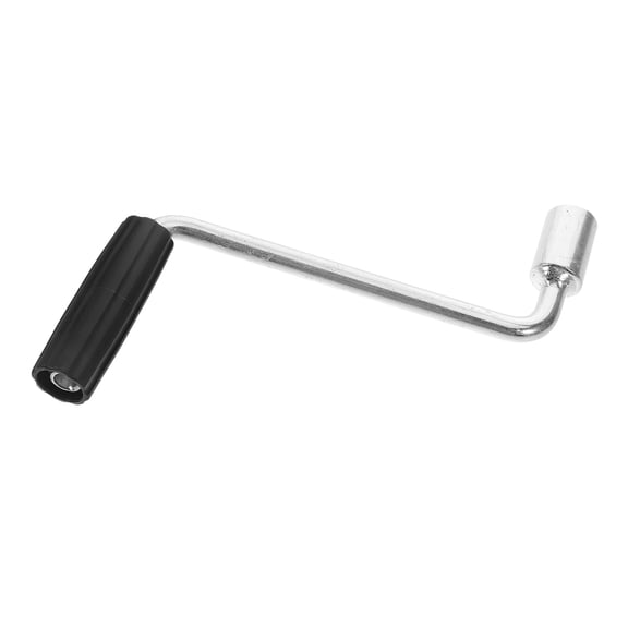 Pawsdot Multifunctional Plated Silver Crank Handle for Camper and Trailer Jack Socket Replacement