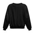thumbnail image 5 of XIYON Womens Sweatshirts Elegant Crewneck Long Sleeve Sweatshirt Loose Pullover Top Relaxed Fit Fall Outfits, 5 of 5