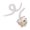 White, variant on Opening Finger Rings Adjustable Finger Rings Heart Open Rings Finger Jewelry Alloy Texture Present for Fashion Lover
