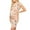 Khaki, variant on Women's Nursing Solid Color & Floral Side Ruch Maternity Dress/Short Sleeve Crew Neck Bodycon Dress Baby Shower Daily Wear Pregnancy Clothes