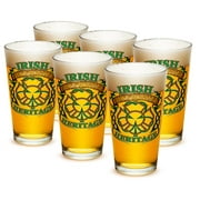 Fire 16 oz. Pint Glass Firefighter Irish Heritage (Case of 24) by Erazorbits