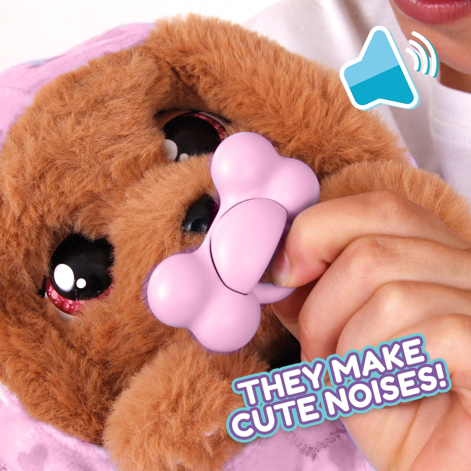 IMC Toys Baby Paws - Cocker Spaniel Puppy with Carrier | Soft and Cuddly Toy Puppy That Make 5 Adorable Sounds for Kids, Ages 18M+