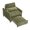 Green, variant on Comfortable Chair for Small Apartment Bedroom Space Balcony Small Sofa Bed Lazy Small Sofa Sofa with a Pillow (Gray)