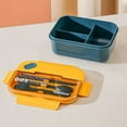 thumbnail image 5 of Zmeidao Bento Box with Lid, Lunch Box Containers for Men Women with 3 Compartments, Leakproof Lunch Box, Built-in Utensil Set, Suitable for Dining Out Work, 5 of 8