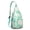 Greenish-blue-6, variant on Daisy Field Sling Backpack - Lush Floral Landscape Design, Lightweight Weekend Pack