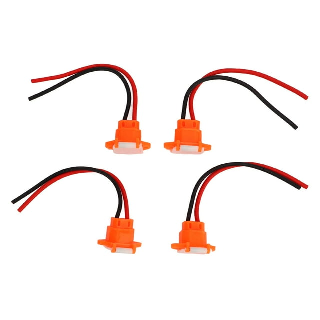 Interface de Charge de Voiture, Interface de Charge de Batterie 3 Broches Design Standard Étanche Installation Facile Connexion Ferme 4 Pcs avec Couvercle pour Réparation