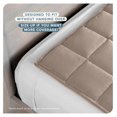 thumbnail image 3 of Weighted Blanket or Full Size 10lb (40" x 60") - Minky Fleece - Premium Heavy Blanket Nontoxic Glass Beads (Taupe, 40"x60"), 3 of 9