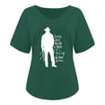 thumbnail image 4 of Fiudx Ofertas Del Día Moda Mujer Casual Impresión Pulóver Manga Corta Camiseta Tops Blusa, 4 of 4