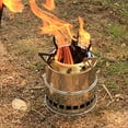 thumbnail image 5 of BIQIANWO Portable Outdoor Camping Stove: Mini, Stainless Steel, Wood Burning - Perfect for Your Next Adventure!, 5 of 9