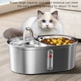 thumbnail image 2 of CSChome Distributeur Automatique d'Eau pour Animaux 3L en Acier Inoxydable 2-en-1 Système de Triple Filtration, 2 of 7