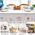 thumbnail image 6 of Spring Rectangle Tablecloth Waterproof Flower Botanical Border Fabric Table Cloth Stain and Wrinkle Resistant Spring Tablecloth for Dinner Kitchen and Party 60"x84", 6 of 6