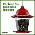 thumbnail image 4 of Pennington Red Resin Songbird Lantern Wild Bird Hopper Feeder, 1 lb. Capacity, 4 Pack, 4 of 13