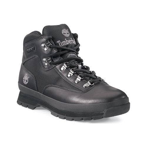 timberland euro hiker black leather