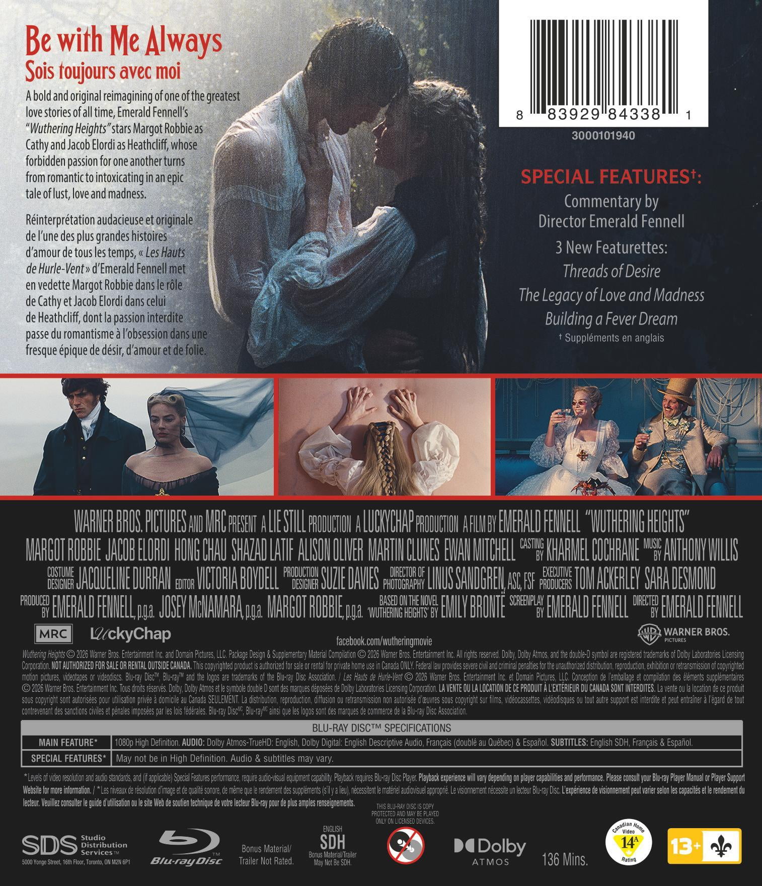 Wuthering Heights (2026) (Blu-ray), Drama, Warner Bros.