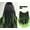 Fluorescent green-Black, variant on Gradient highlight wig fluffy long curly hair for women one-piece invisible seamless hair extension patch simulated hair wig