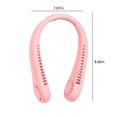 thumbnail image 3 of Teissuly Clearance Bladeless Neck Fans, Leafless Hanging Neck Fans, 3 Speeds, Portable Fans Strong Wind, No Hair Twisting, Short Charging, Long Use Time(Pink, ) Teissuly WER2023081600106, 3 of 8
