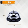 thumbnail image 6 of Desk Bell Call Bell Teacher Bell Ringing Bell for Service Hand Held Bells School Bell Dinnerbells Wedding Bells for Hotels Schools Restaurants Hospitals Warehouses 4-Pack Design 1, 6 of 6