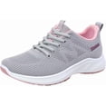 thumbnail image 5 of Willtoo Womens Orthopedic Bowling Shoes Comfortable Universal Slide Soles Light-Weight Mesh Athletic Slip on Sneakers Gray 8 Wide, 5 of 5