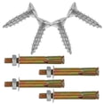 thumbnail image 1 of Luxshiny 8Pcs Expansion Bolt Link Pin Attachments Zinc Plated For Securing Heavy Loads On Concrete Walls, 1 of 6