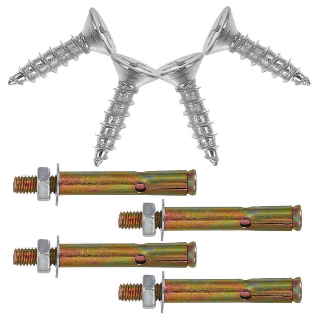 Luxshiny 8Pcs Expansion Bolt Link Pin Attachments Zinc Plated For Securing Heavy Loads On Concrete Walls