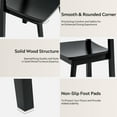 thumbnail image 5 of EYYTHUNG Farmhouse Wood Mid-Century Adult Dining Side Chairs, Black (Set of 4), 5 of 6