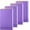 4pack-purple, variant on 4 Pack Thick Superhard Cover A5 Top Spiral Notebook,Top Bound Notebooks Steno Notebooks 4x160 Pages, Inner Pocket College Ruled, Hardcover Steno Pads, Left-Handed Spiral Notepads for Work back to
